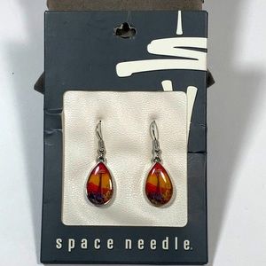 Space Needle Pierced Earrings